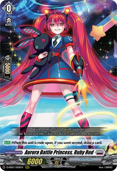 Aurora Battle Princess Ruby Red (1028) [D-SS01] - Cardfight Vanguard Single