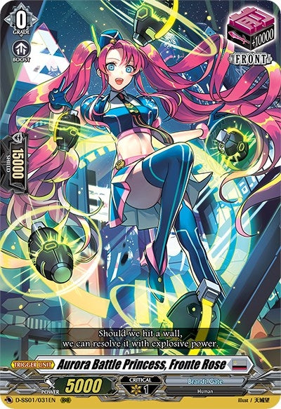 Aurora Battle Princess Fronte Rose (1031) [D-SS01] - Cardfight Vanguard Single