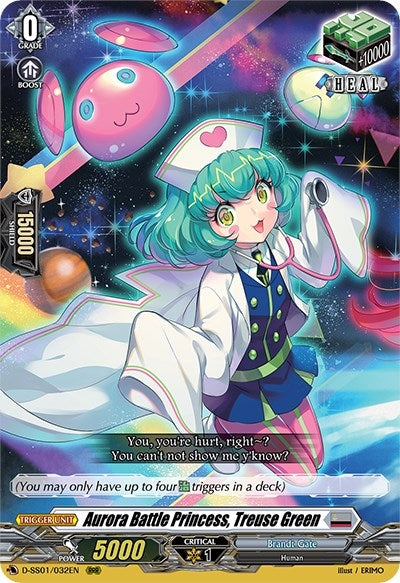 Aurora Battle Princess Treuse Green (1032) [D-SS01] - Cardfight Vanguard Single
