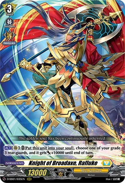 Knight of Broadaxe Rafluke (1035) [D-SS01] - Cardfight Vanguard Single