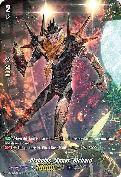 Diabolos ’Anger’ Richard (SP) (108) [D-SS01] - Cardfight Vanguard Single