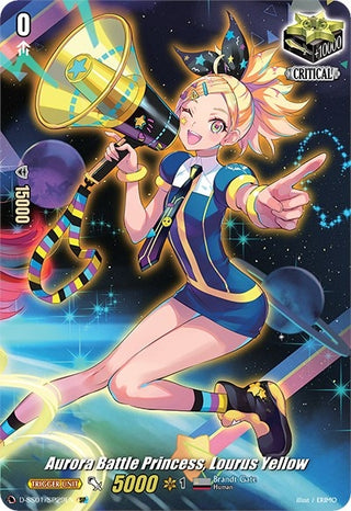 Aurora Battle Princess Lourus Yellow (SP) (129) [D-SS01] - Cardfight Vanguard Single