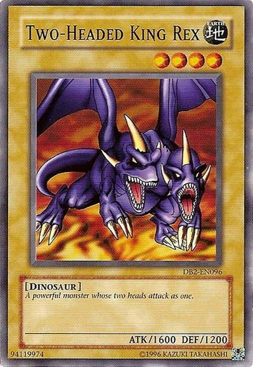 Two-Headed King Rex (2096) - YuGiOh Single