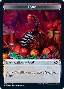 Food (018) // Beast Double-sided Token (0) [MH2] - MTG Single