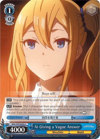 Ai Giving a Vague Answer (79093) [KGL/S79] - Weiss Schwarz Single
