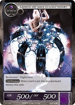 Lantern the Spirit of Grave Keeper (2) [OG2] - Force of Will Single