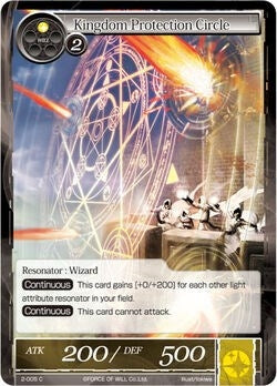 Kingdom Protection Circle (2) [OG2] - Force of Will Single