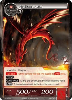 Firefloor Drake (2) [OG2] - Force of Will Single