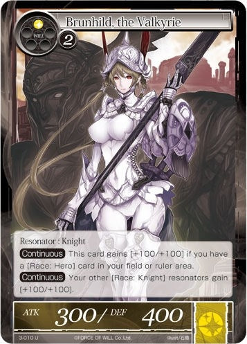 Brunhild the Valkyrie (3) [OG3] - Force of Will Single