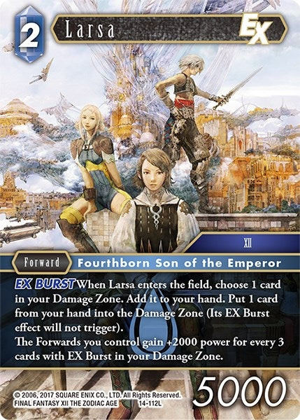 Larsa EX (14) [OP14] - Final Fantasy TCG Single