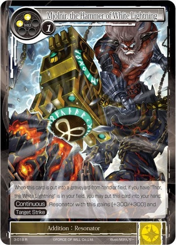 Mjolnir the Hammer of White Lightning (3) [OG3] - Force of Will Single