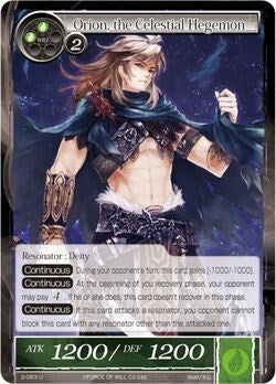 Orion the Celestial Hegemon (2) [OG2] - Force of Will Single