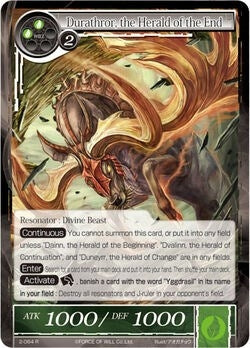 Durathror the Herald of the End (2) [OG2] - Force of Will Single
