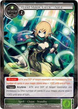Wind Magic Circle -Aura- (2) [OG2] - Force of Will Single