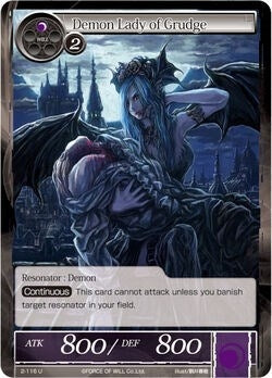 Demon Lady of Grudge (2) [OG2] - Force of Will Single