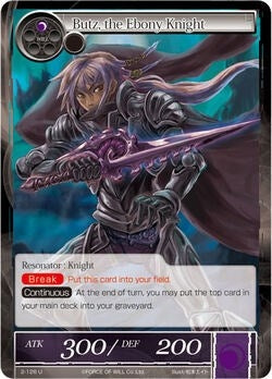 Butz the Ebony Knight (2) [OG2] - Force of Will Single