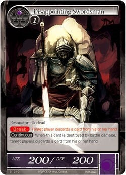 Disappointing Swordsman (2) [OG2] - Force of Will Single