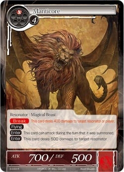 Manticore (3) [OG3] - Force of Will Single