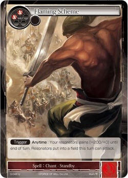 Flaming Scheme (3) [OG3] - Force of Will Single