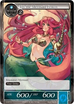 Tri the Mermaid Fencer (3) [OG3] - Force of Will Single