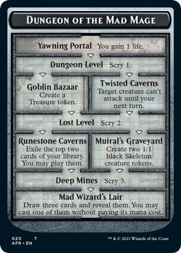 Dungeon of the Mad Mage // Goblin Double-sided Token (0) [AFR] - MTG Single