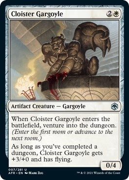 Cloister Gargoyle (7) [AFR] - MTG Single