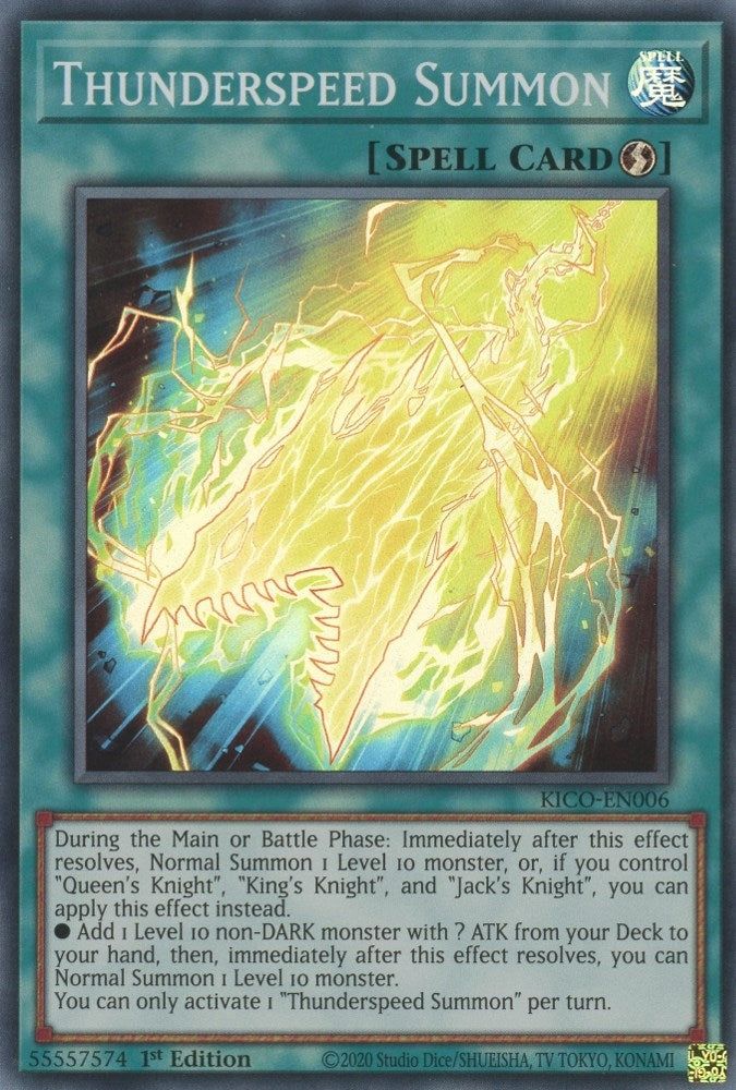 Thunderspeed Summon (6) (KICO) - YuGiOh Single