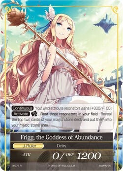 Athenia the Wind Master // Frigg the Goddess of Abundance (3) [OG3] - Force of Will Single