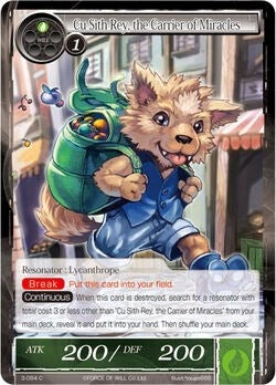 Cu Sith Rey the Carrier of Miracles (3) [OG3] - Force of Will Single
