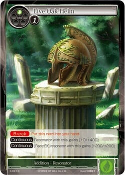 Live Oak Helm (3) [OG3] - Force of Will Single