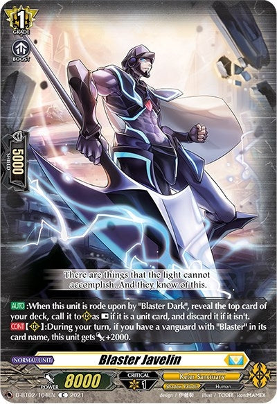 Blaster Javelin (2104) [D-BT02] - Cardfight Vanguard Single