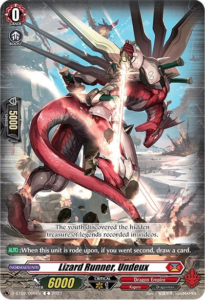 Lizard Runner Undeux (2066) [D-BT02] - Cardfight Vanguard Single