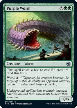 Purple Worm (201) [AFR] - MTG Single