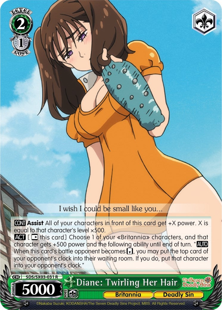 Diane: Twirling Her Hair (3031) [SDS/SX03] - Weiss Schwarz Single