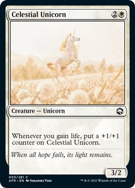 Celestial Unicorn (5) [AFR] - MTG Single