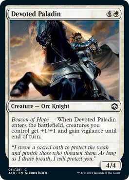 Devoted Paladin (11) [AFR] - MTG Single
