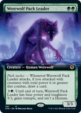Werewolf Pack Leader (Extended Art) (387) [AFR] - MTG Single