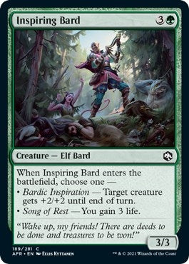 Inspiring Bard (189) [AFR] - MTG Single