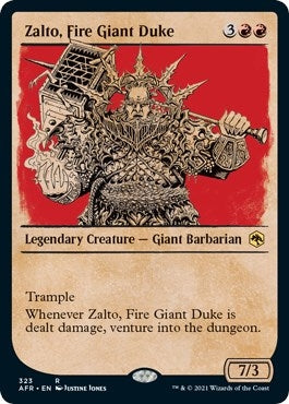 Zalto Fire Giant Duke (Showcase) (323) [AFR] - MTG Single