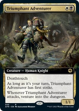 Triumphant Adventurer (Extended Art) (390) [AFR] - MTG Single