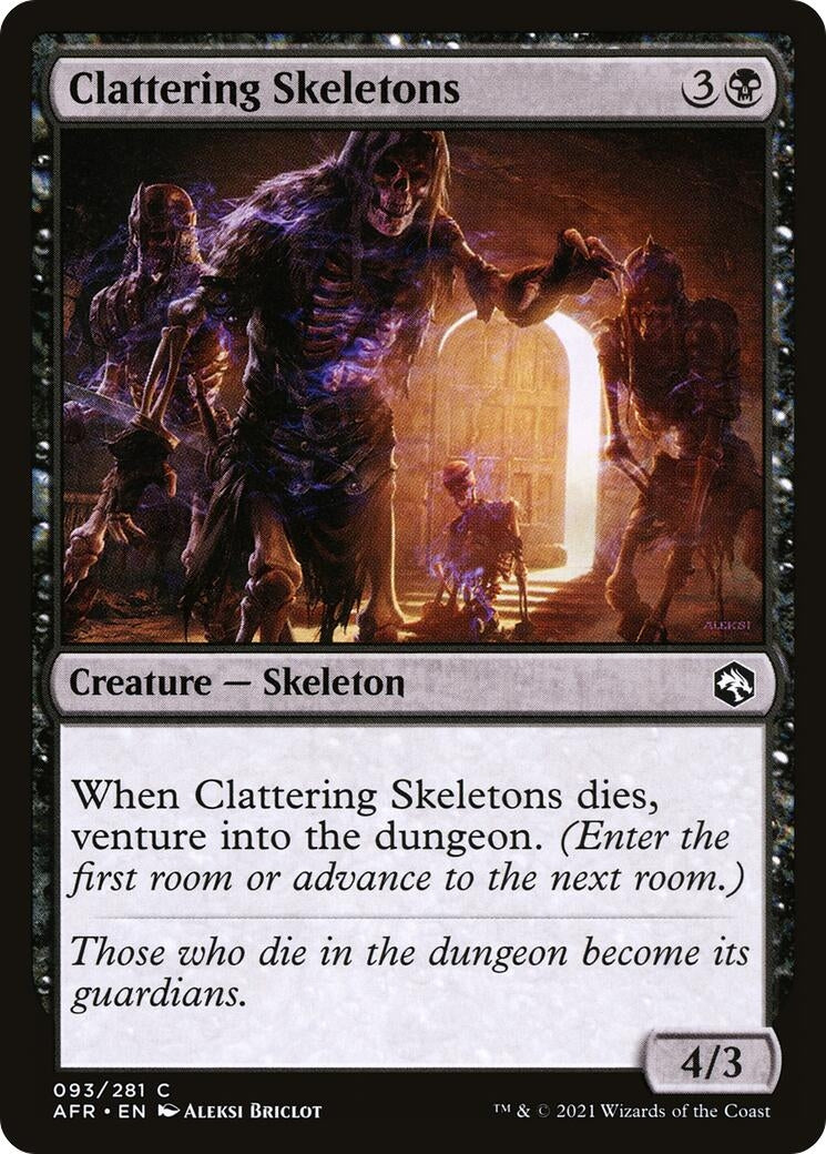 Clattering Skeletons (93) [AFR] - MTG Single