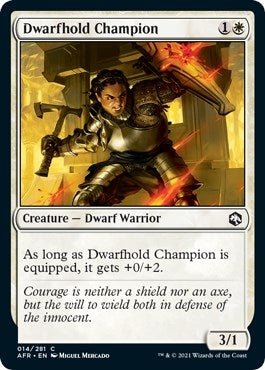 Dwarfhold Champion (14) [AFR] - MTG Single