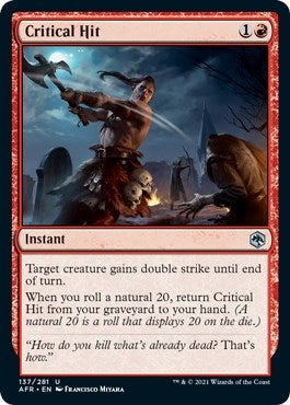 Critical Hit (137) [AFR] - MTG Single