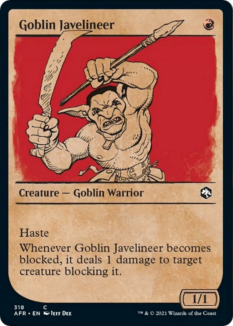 Goblin Javelineer (Showcase) (318) [AFR] - MTG Single