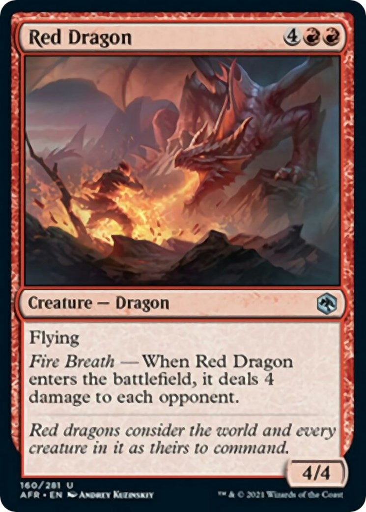 Red Dragon (160) [AFR] - MTG Single
