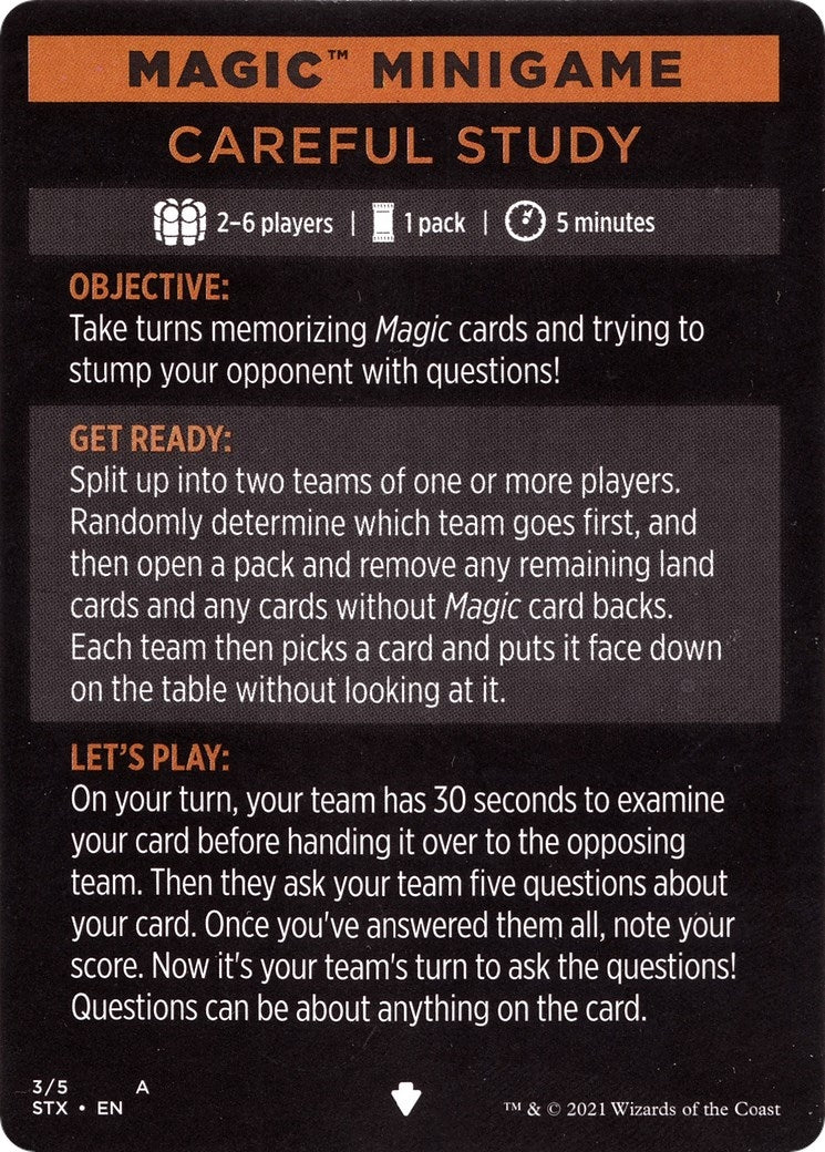 Magic Minigame: Careful Study (4) [STX] - MTG Single