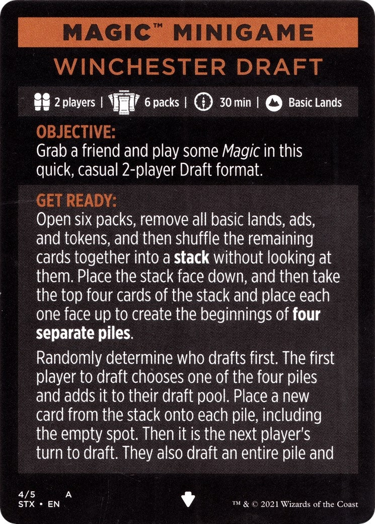 Magic Minigame: Winchester Draft (1) [STX] - MTG Single