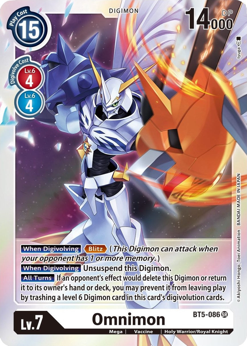 Omnimon (5086) [BT05] - Digimon Card Game Single