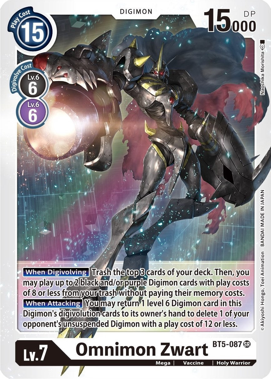 Omnimon Zwart (5087) [BT05] - Digimon Card Game Single