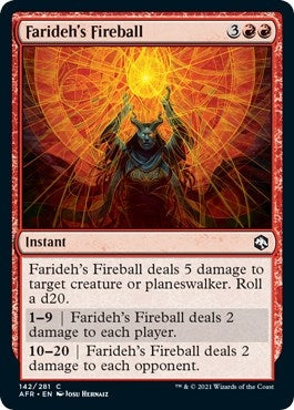 Farideh’s Fireball (142) [AFR] - MTG Single